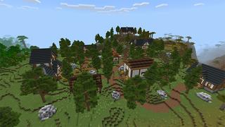 Screenshot of the Minecraft Bedrock Marketplace product Falling Lucky Meteors created by Lua Studios.