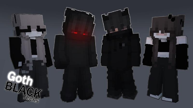 Goth Black Teens by Lua Studios | CHUNK - Minecraft Bedrock Marketplace ...