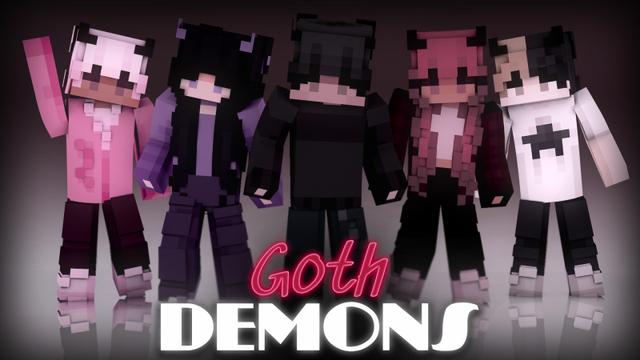 Thumbnail of the Minecraft Bedrock Marketplace product Goth Demons created by Lua Studios.