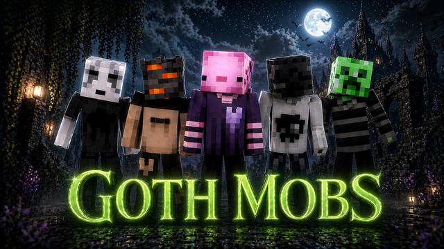Thumbnail of the Minecraft Bedrock Marketplace product Goth Mobs created by Lua Studios.