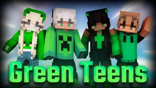 Thumbnail of the Minecraft Bedrock Marketplace product Green Teens created by Lua Studios.