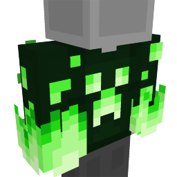 Thumbnail of the Minecraft Bedrock Marketplace product Lime Fire Hoodie created by Lua Studios.