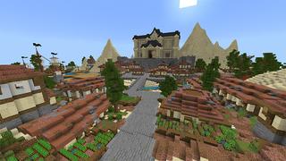 Screenshot of the Minecraft Bedrock Marketplace product Lucky Block Castle created by Lua Studios.