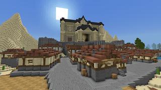 Screenshot of the Minecraft Bedrock Marketplace product Lucky Block Castle created by Lua Studios.