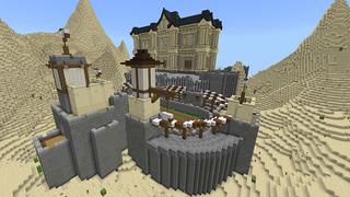 Screenshot of the Minecraft Bedrock Marketplace product Lucky Block Castle created by Lua Studios.