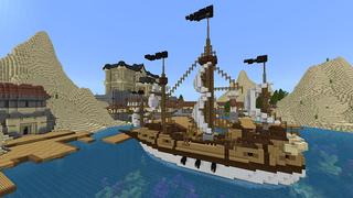 Screenshot of the Minecraft Bedrock Marketplace product Lucky Block Castle created by Lua Studios.