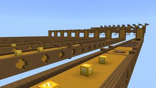 Screenshot of the Minecraft Bedrock Marketplace product Lucky Block Race created by Lua Studios.
