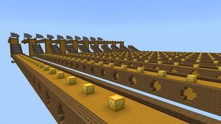 Screenshot of the Minecraft Bedrock Marketplace product Lucky Block Race created by Lua Studios.