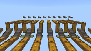 Screenshot of the Minecraft Bedrock Marketplace product Lucky Block Race created by Lua Studios.