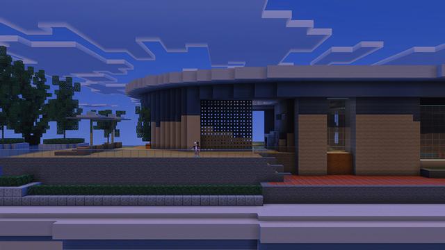 Screenshot of the Minecraft Bedrock Marketplace product Mega Modern Mansion created by Lua Studios.
