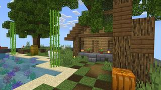Screenshot of the Minecraft Bedrock Marketplace product Minecart Skyblock created by Lua Studios.