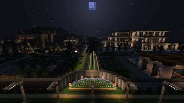 Screenshot of the Minecraft Bedrock Marketplace product Modern Mansion Neighborhood! created by Lua Studios.