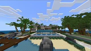 Screenshot of the Minecraft Bedrock Marketplace product Modern Mansion created by Lua Studios.