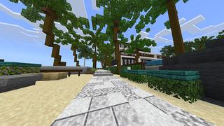 Screenshot of the Minecraft Bedrock Marketplace product Modern Mansion created by Lua Studios.