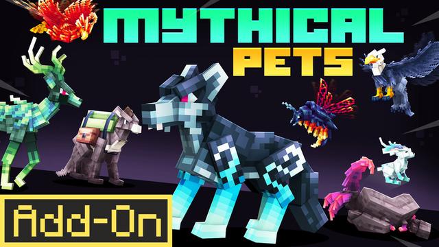 Thumbnail of the Minecraft Bedrock Marketplace product Animais de estimação míticos created by Lua Studios.