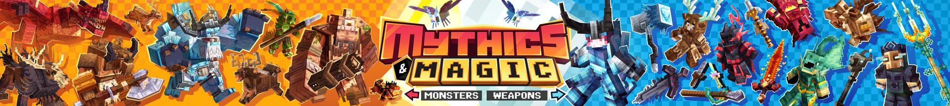 Panorama of the Minecraft Bedrock Marketplace product Mythics & Magic! created by Lua Studios.