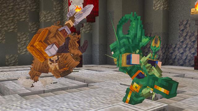 Screenshot of the Minecraft Bedrock Marketplace product Mythics & Magic! created by Lua Studios.