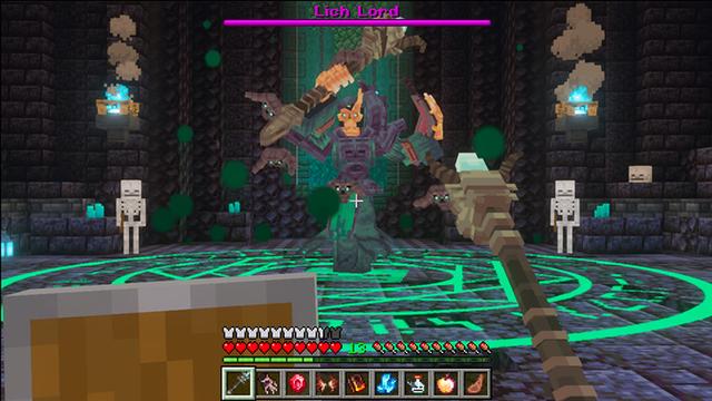Screenshot of the Minecraft Bedrock Marketplace product Mythics & Magic! created by Lua Studios.