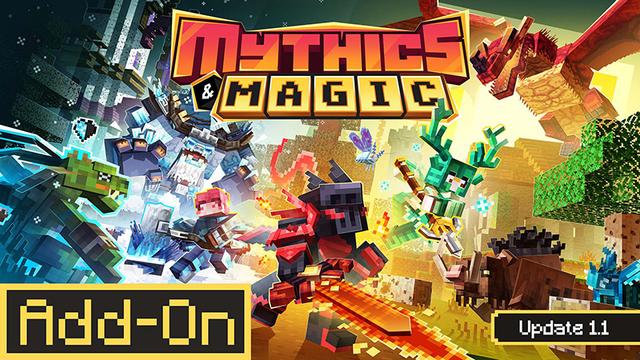 Thumbnail of the Minecraft Bedrock Marketplace product Mythics & Magic! created by Lua Studios.