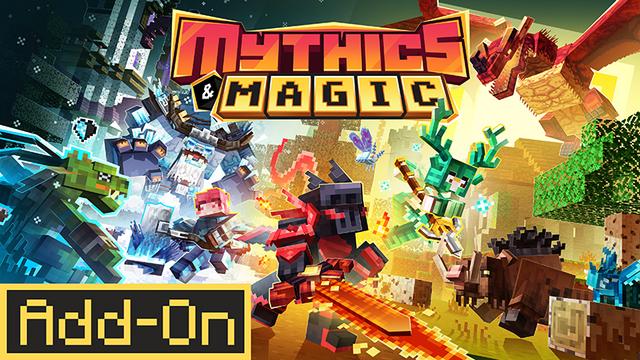 Thumbnail of the Minecraft Bedrock Marketplace product Mythics & Magic! created by Lua Studios.