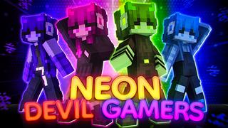 Thumbnail of the Minecraft Bedrock Marketplace product Neon Devil Gamers created by Lua Studios.