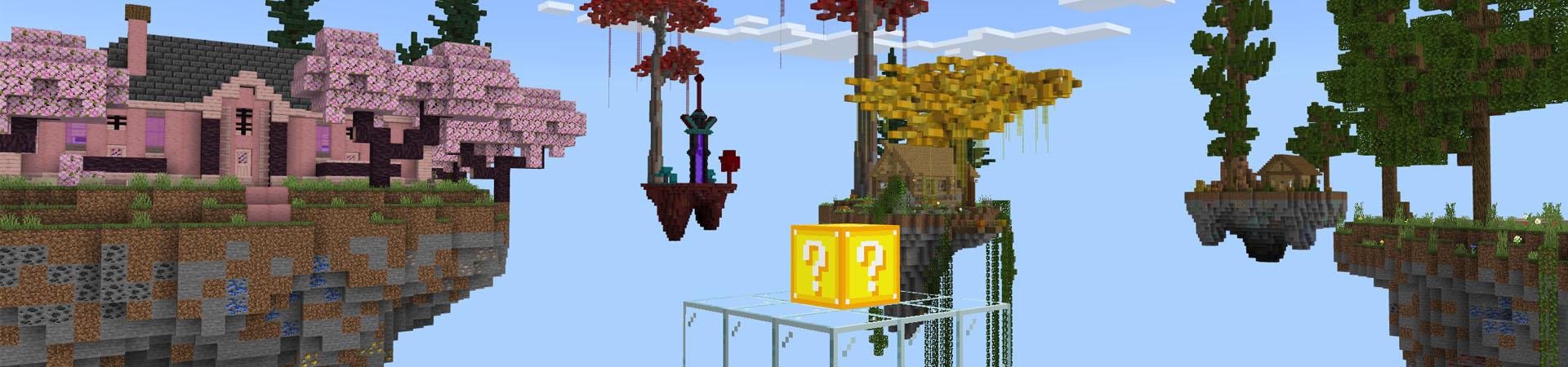 Panorama of the Minecraft Bedrock Marketplace product ONE BLOCK created by Lua Studios.