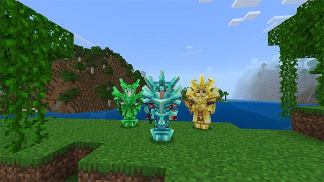 Screenshot of the Minecraft Bedrock Marketplace product Ore Armor Expansion! created by Lua Studios.