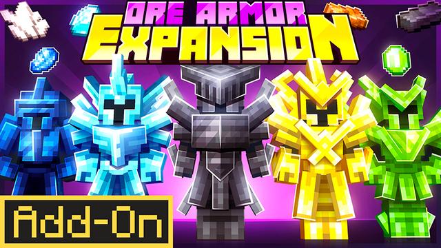Thumbnail of the Minecraft Bedrock Marketplace product Ore Armor Expansion! created by Lua Studios.