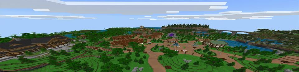 Panorama of the Minecraft Bedrock Marketplace product Perfect Starter Base! created by Lua Studios.