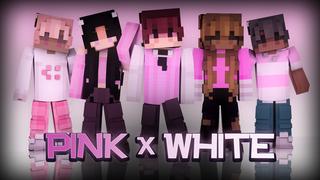 Thumbnail of the Minecraft Bedrock Marketplace product Pink x White created by Lua Studios.