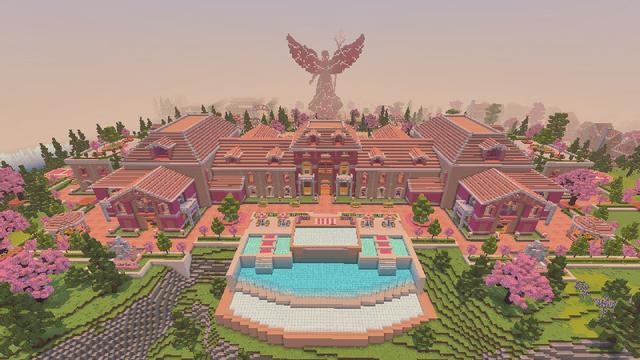 Screenshot of the Minecraft Bedrock Marketplace product Pinktopia created by Lua Studios.