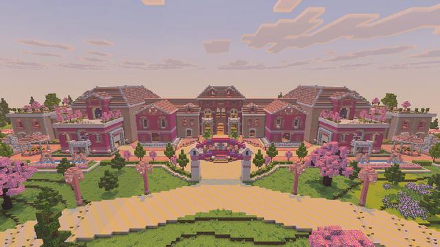 Screenshot of the Minecraft Bedrock Marketplace product Pinktopia created by Lua Studios.