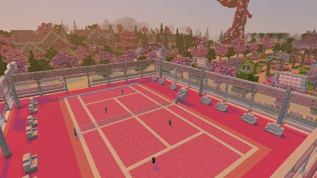 Screenshot of the Minecraft Bedrock Marketplace product Pinktopia created by Lua Studios.