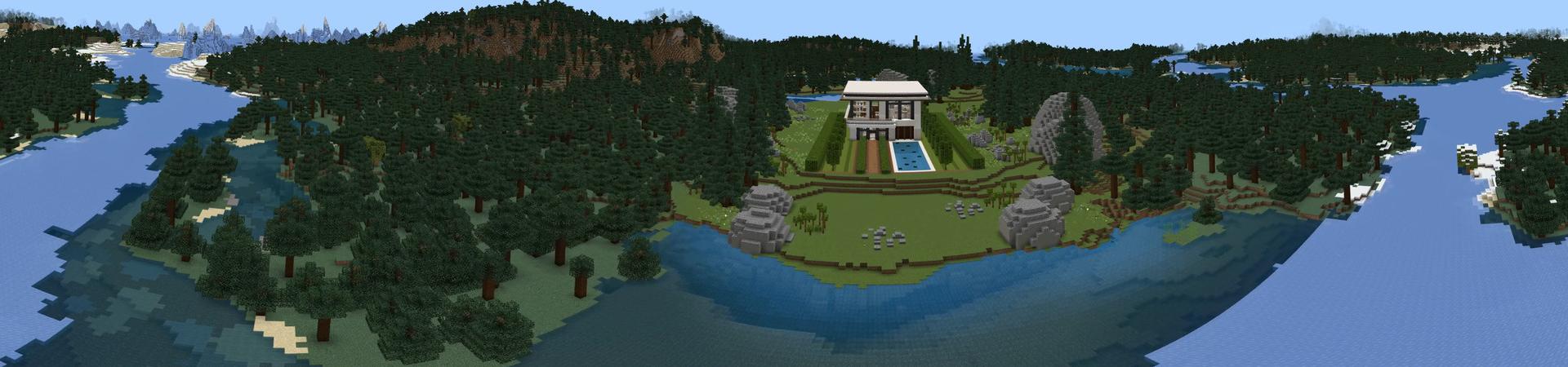 Panorama of the Minecraft Bedrock Marketplace product Rich Bunker created by Lua Studios.