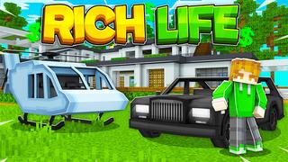 Thumbnail of the Minecraft Bedrock Marketplace product Rich Life created by Lua Studios.