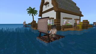 Screenshot of the Minecraft Bedrock Marketplace product SeaRaft created by Lua Studios.