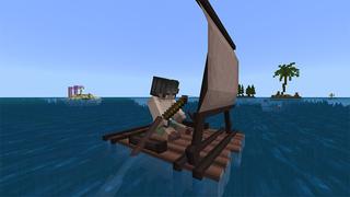 Screenshot of the Minecraft Bedrock Marketplace product SeaRaft created by Lua Studios.