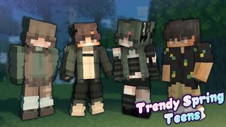 Thumbnail of the Minecraft Bedrock Marketplace product Trendy Spring Teens created by Lua Studios.