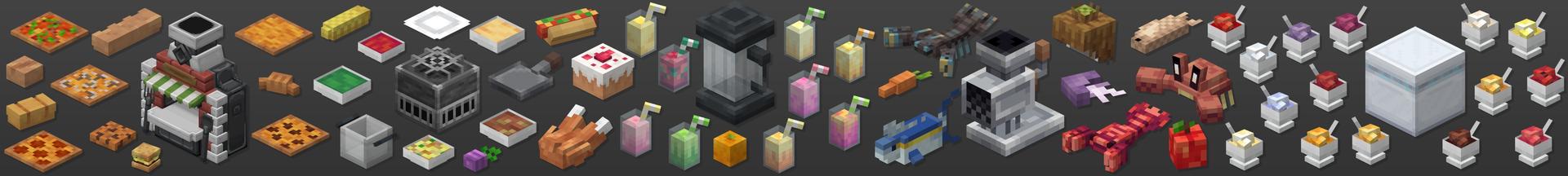Panorama of the Minecraft Bedrock Marketplace product Cooking created by Lunar Client.