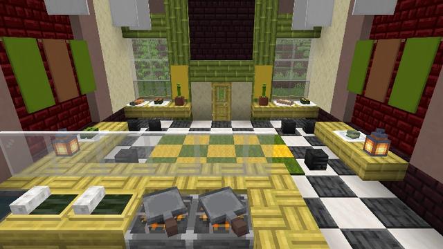 Screenshot of the Minecraft Bedrock Marketplace product Cooking created by Lunar Client.
