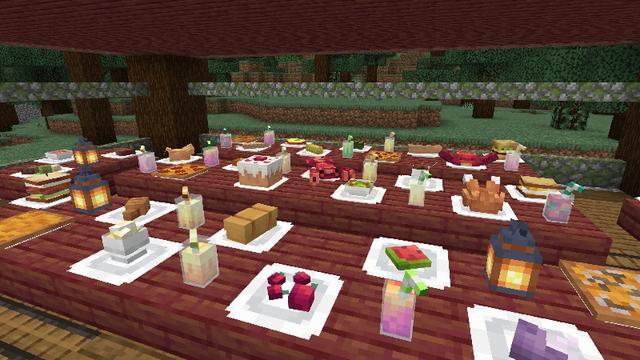 Screenshot of the Minecraft Bedrock Marketplace product Cooking created by Lunar Client.