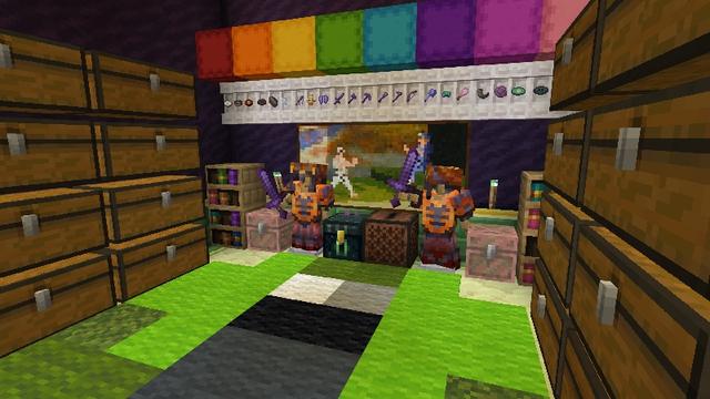Screenshot of the Minecraft Bedrock Marketplace product Ender Rooms created by Lunar Client.