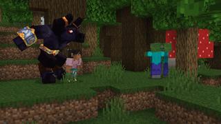 Screenshot of the Minecraft Bedrock Marketplace product Mythical Beasts Add-On created by Lunar Client.