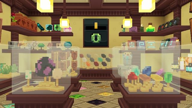 Screenshot of the Minecraft Bedrock Marketplace product Triumphs & Trophies created by Lunar Client.