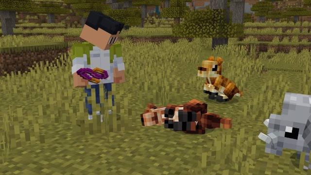 Screenshot of the Minecraft Bedrock Marketplace product BABY ANIMALS Add-On created by Maca Designs.