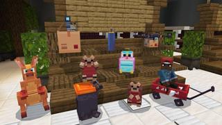Screenshot of the Minecraft Bedrock Marketplace product Backpack Pets created by Maca Designs.