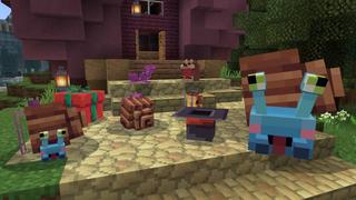 Screenshot of the Minecraft Bedrock Marketplace product Backpack Pets created by Maca Designs.