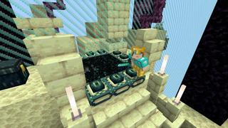 Screenshot of the Minecraft Bedrock Marketplace product Captive Skyblock created by Maca Designs.