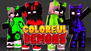 Thumbnail of the Minecraft Bedrock Marketplace product Colorful Demons created by Maca Designs.