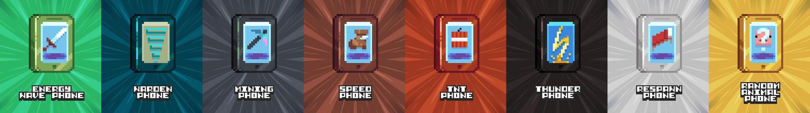 Panorama of the Minecraft Bedrock Marketplace product Custom Smartphones created by Maca Designs.